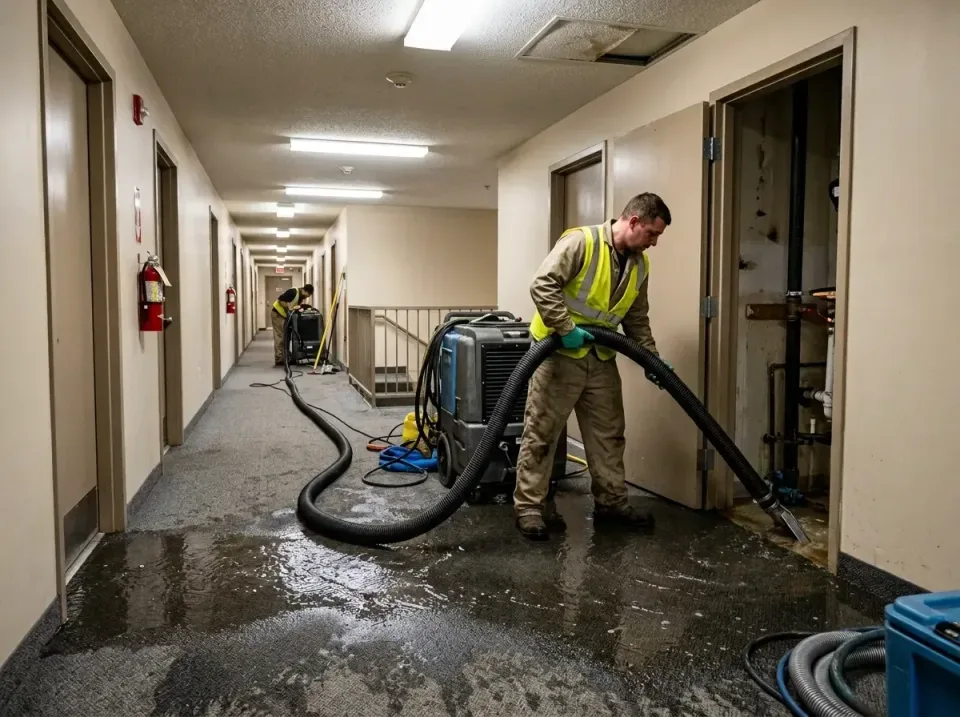 multi-unit-apartment-hallway-f-005 — frequently asked questions, Emergency Burst Pipe Water Extraction & Removal in Silverda…